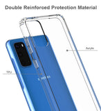 AquaFlex Transparent Anti-Shock Clear Case Slim Cover for Samsung Galaxy S20
