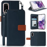 Durable Secure Wallet Case Card Slot Cover and Strap for Samsung Galaxy S20 Plus