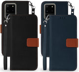 Durable Secure Wallet Case Card Slot Wrist Strap for Samsung Galaxy S20 Ultra