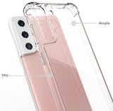 AquaFlex Transparent Anti-Shock Clear Case Cover for Samsung Galaxy S21 Plus 5G