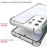 AquaFlex Transparent Anti-Shock Clear Case Cover for Samsung Galaxy S21 Ultra 5G