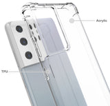 AquaFlex Transparent Anti-Shock Clear Case Cover for Samsung Galaxy S21 Ultra 5G