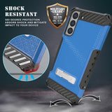 Tri-Shield Rugged Case with Stand + Belt Clip Holster + Strap for Galaxy S22 5G