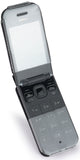 Black Vegan Leather Case with Belt Clip Screen Cover for Nokia 2720 V Flip Phone