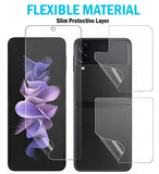 Hydrogel Soft Film Front/Hinge/Back/Inside Screen Protector for Galaxy Z Flip 3