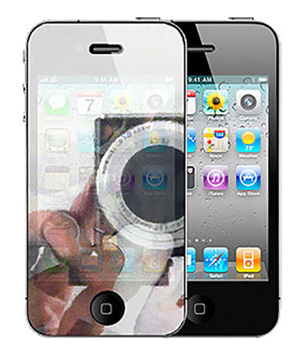 NEW MIRROR FRONT BACK LCD SCREEN PROTECTOR SAVER FOR APPLE iPHONE 4S 4 4G