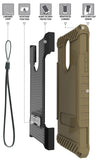 Tri-Shield Rugged Case Cover with Kickstand Lanyard Strap for LG Stylo 5
