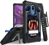 Rugged Case + Belt Clip Combo for LG Stylo 5 - Fierce Creatures