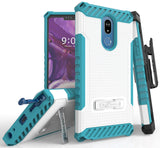 Tri-Shield Rugged Case Cover + Belt Clip Holster + Lanyard Strap for LG Stylo 5