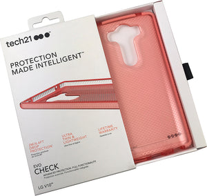 Tech21 ROSE PINK EVO CHECK ANTI-SHOCK CASE TPU COVER FOR LG V10 PHONE