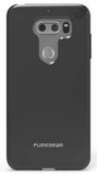 PureGear Jet Black Slim Shell Case + ImpactShield for LG V30/V30 Plus/V30s/V35