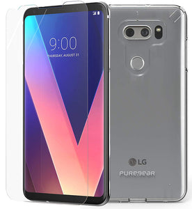 PureGear Clear Slim Shell Case + ImpactShield for LG V30/V30 Plus/V30s/V35