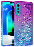 Liquid Sand Sparkling Glitter Waterfall Case Cover for LG Velvet Phone LM-G900M