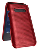 Grid Texture Hard Shell Case Cover for Consumer Cellular Verve Snap Flip Phone
