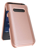 Grid Texture Hard Shell Case Cover for Consumer Cellular Verve Snap Flip Phone