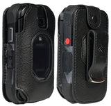 Black Leather Case Belt Clip for Kyocera DuraXV Extreme DuraXE Epic DuraXA EQUIP
