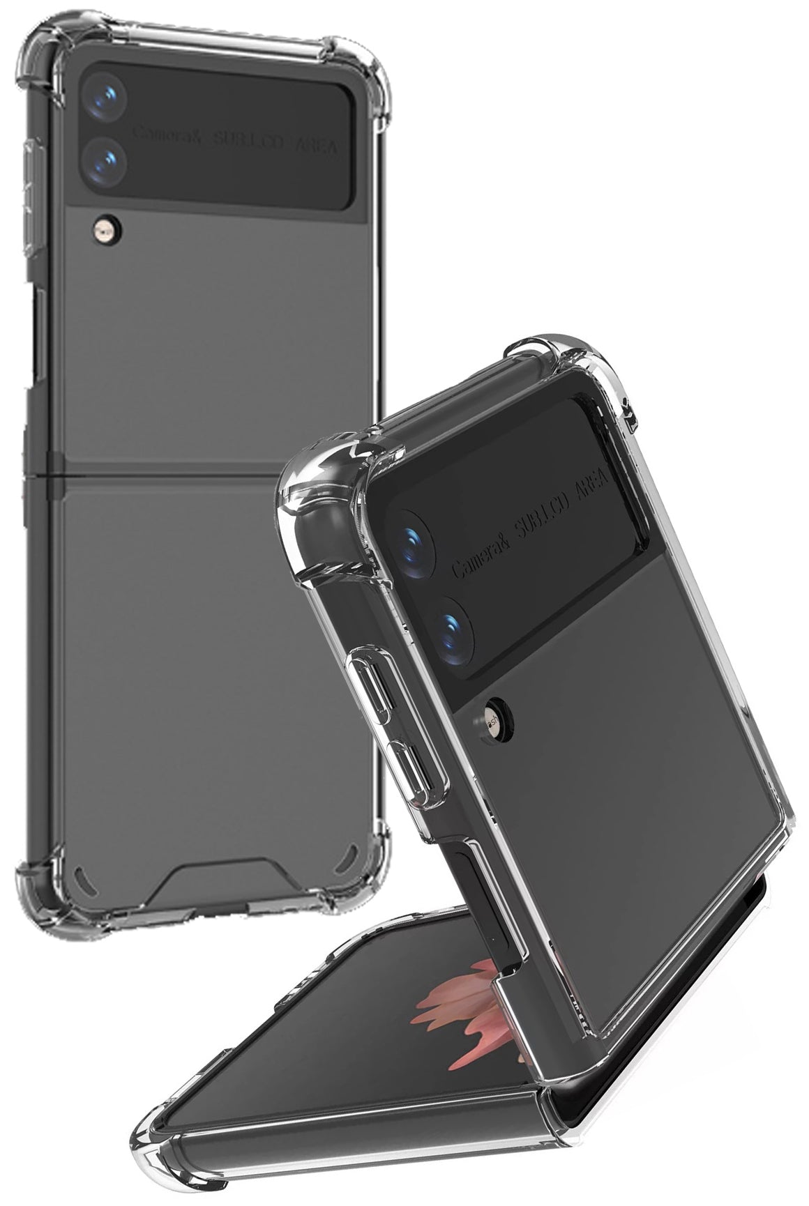 Crossbody Clear Slim Phone Case Compatible Samsung Galaxy Z Flip 3