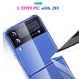 Clear Slim TPU Case Grip Cover for Samsung Galaxy Z Flip3 5G (2021, SM-F711)